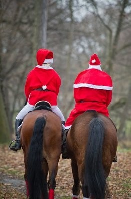 Ông già Noel không cưỡi tuần lộc mà cưỡi… ngựa